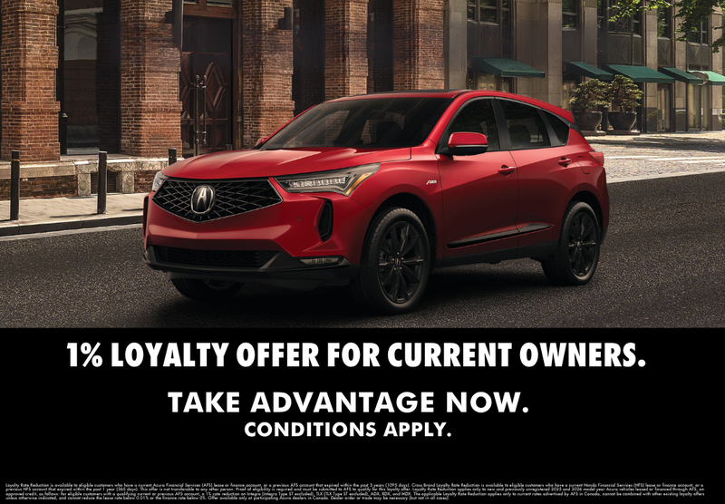 Loyalty Reward: Save 1% on your Acura Financing or Lease