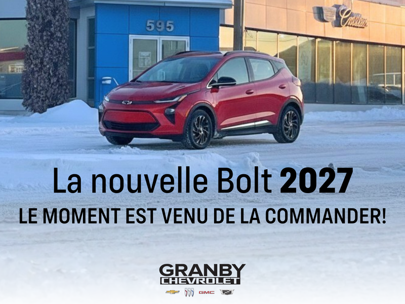 La nouvelle Chevrolet Bolt 2027 : ouverture des commandes!