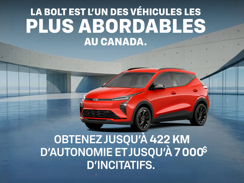 LA BOLT 2027 EV : RÉSERVEZ LA VÔTRE DÈS AUJOURD'HUI !