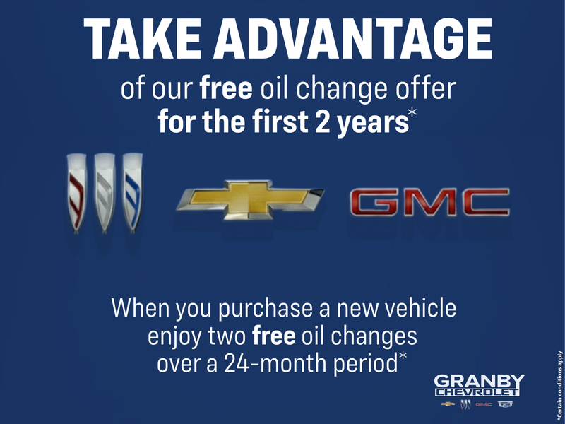 Free Oil Change for 2 Years!