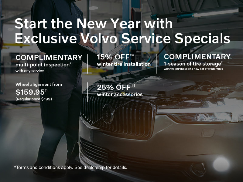 Start the New Year with Exclusive Volvo Service Specials