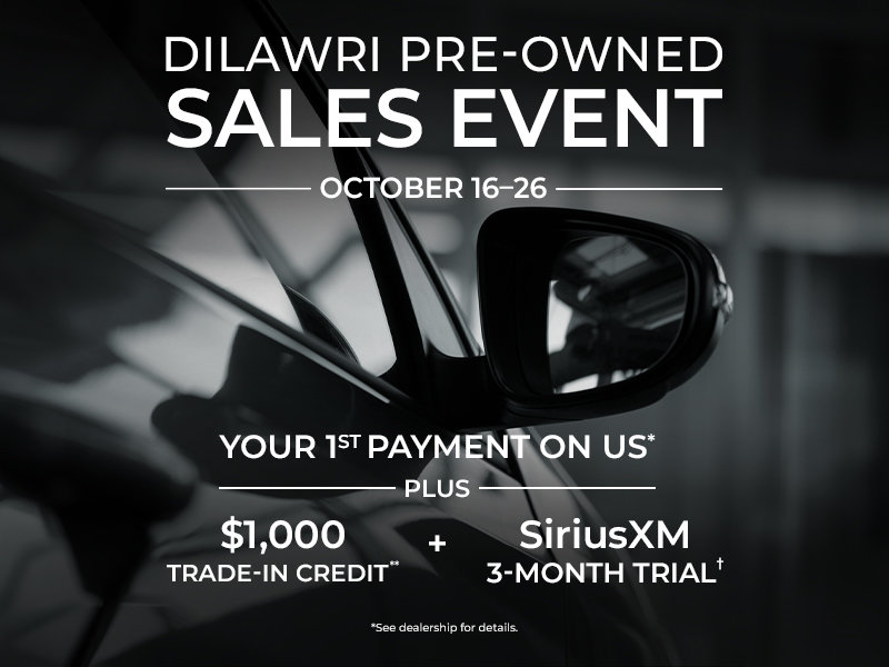 Dilawri Pre-Owned Sales Event | October 16–26