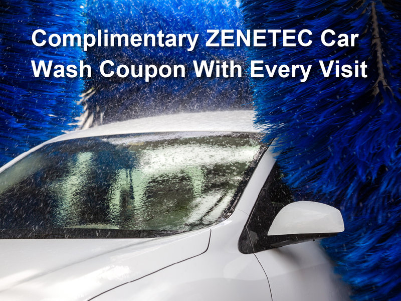 Complimentary Zenetec Car Wash Special