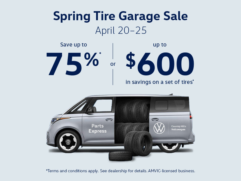 Spring Tire Garage Sale