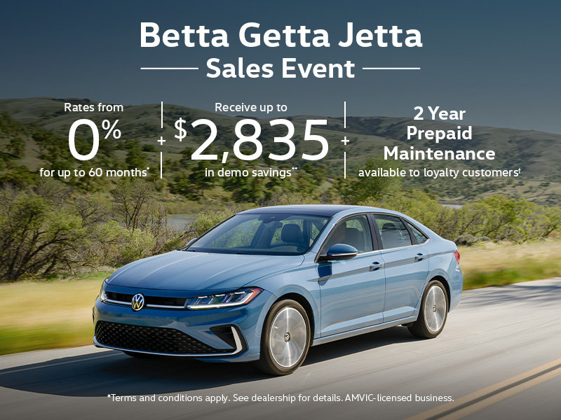 Betta Getta Jetta Sales Event