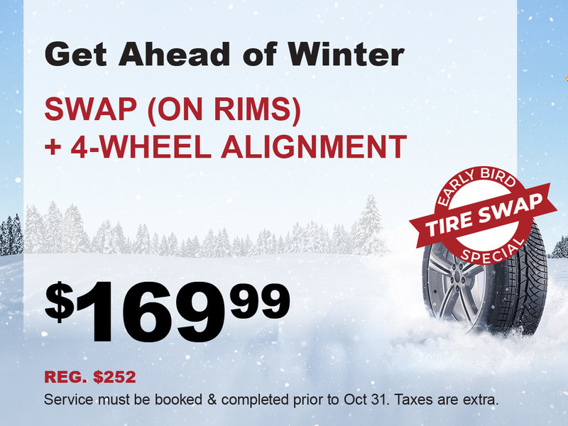 Early Bird Winter Tire Swap Special