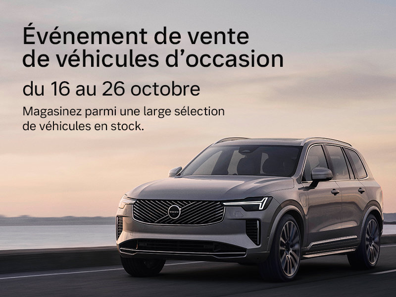 ÉVÉNEMENT DE VENTE DE VÉHICULES D'OCCASION | DU 16 AU 26 OCTOBRE