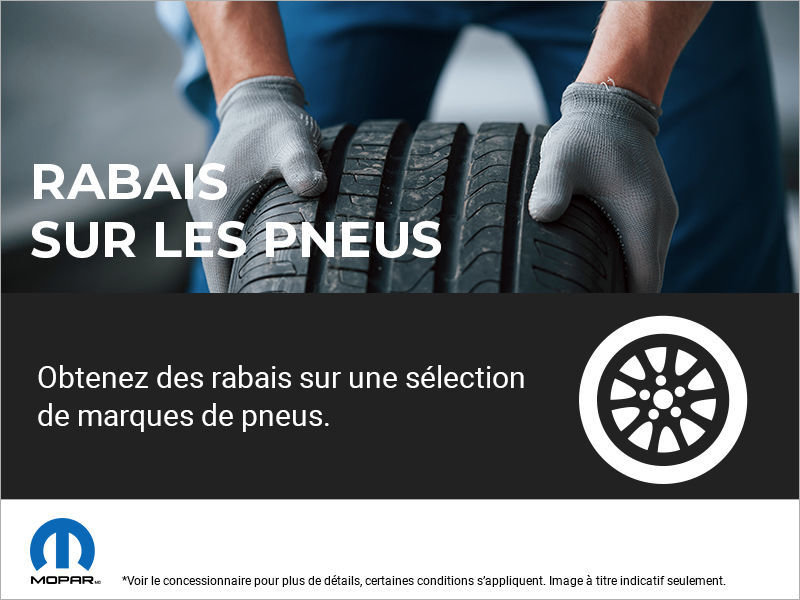 Rabais sur les pneus Mopar