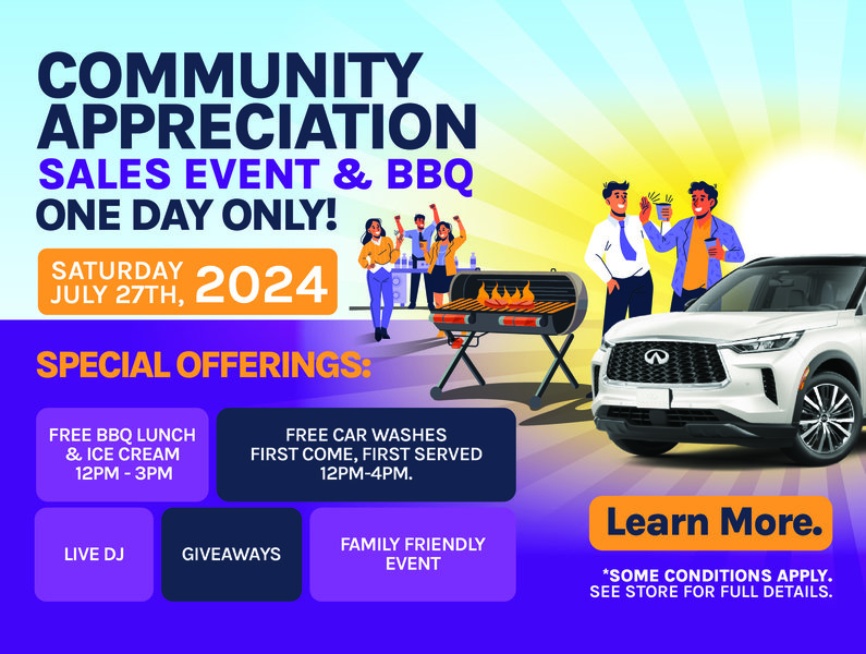 Community Appreciation BBQ at Ajax Infiniti