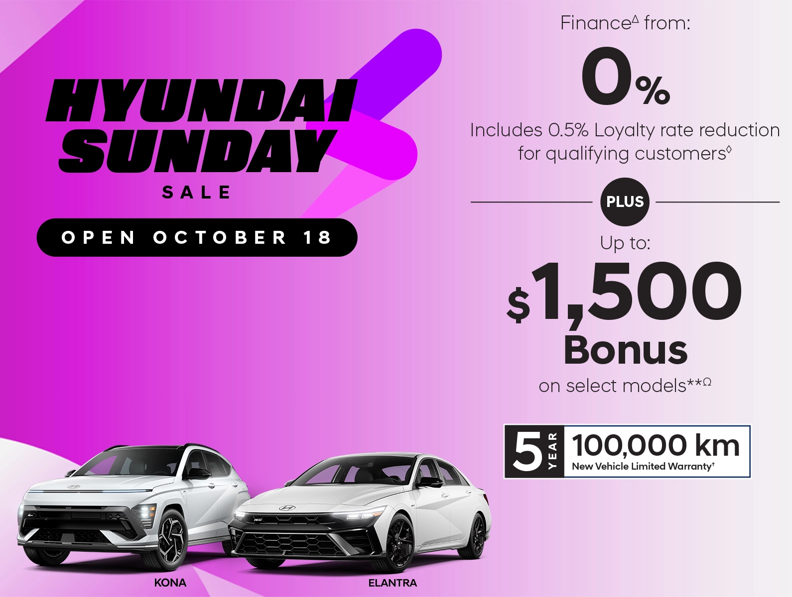 Hyundai Sunday Sales Event