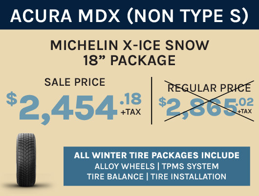 MDX (Non Type S) Winter Tire Package
