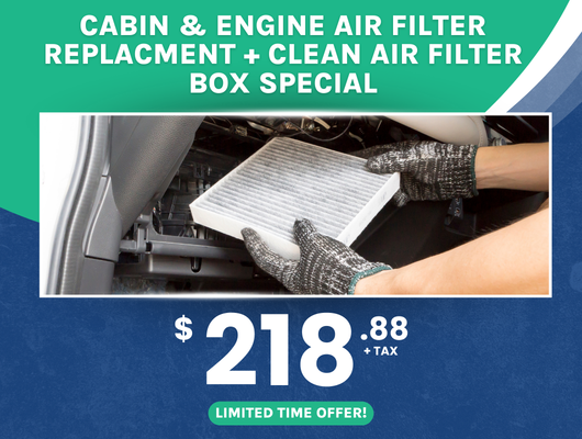 Engine Air & Cabin Filter Special