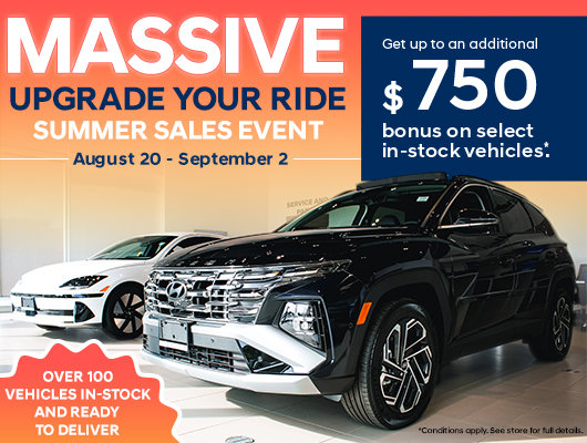 Massive Upgrade Your Ride Summer Sales Event