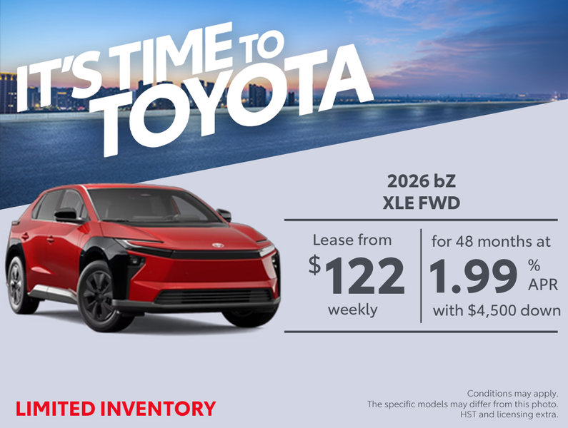 It's Time To Toyota - bZ Lease