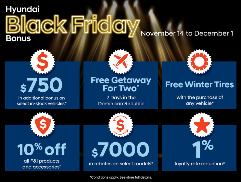 Hyundai Black Friday Bonus Sales Event