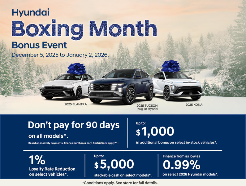 Hyundai Boxing Month Bonus Event