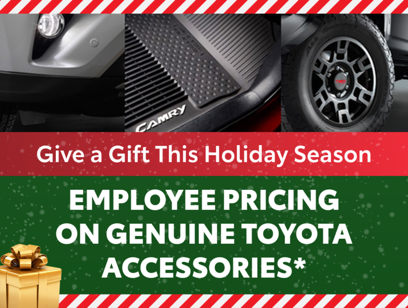 Holiday Employee Pricing on Accessories