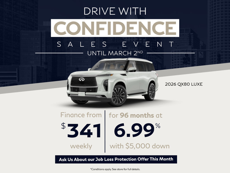 Drive With Confidence Sales Event - QX80 Luxe