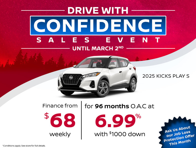 Drive With Confidence Sales Event - Nissan Kicks Play