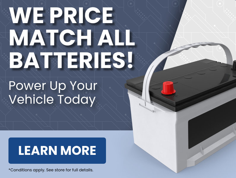 Battery Price Matching Available