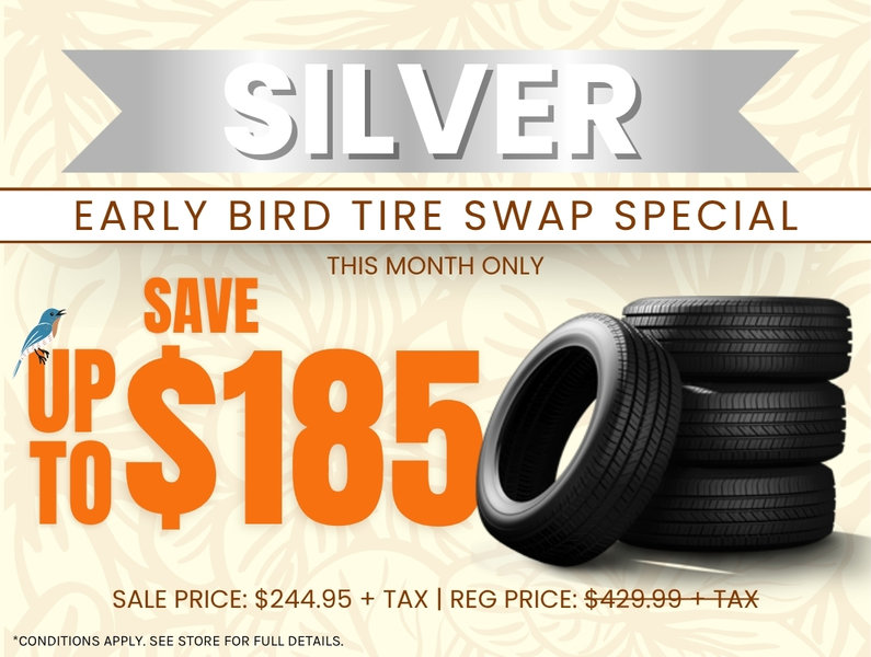 Early Bird Silver Tire Swap Package
