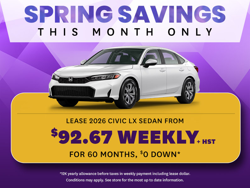 Spring Savings On Civic LX