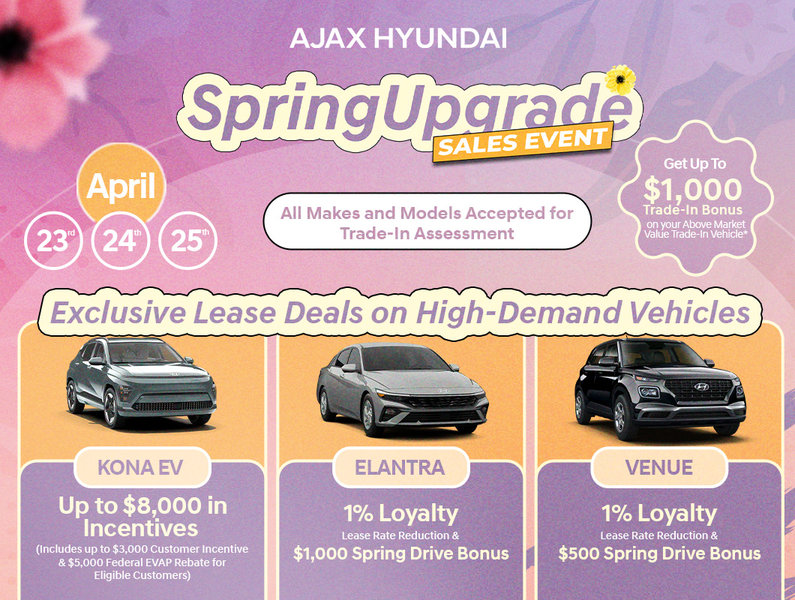 Spring Upgrade Sales Event