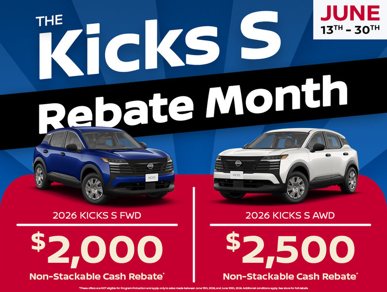 Kicks S Rebate Month