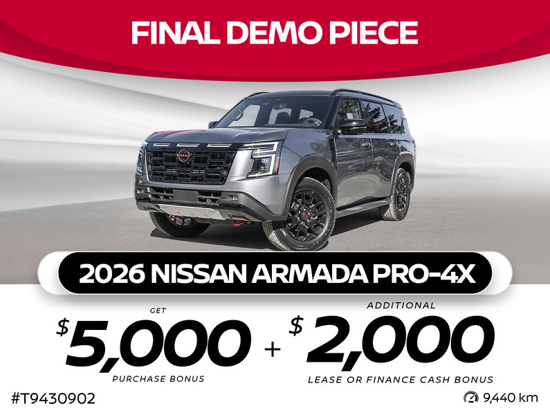 Demo Piece - 2026 Armada Pro-4X