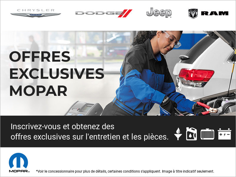 Offres exclusives Mopar