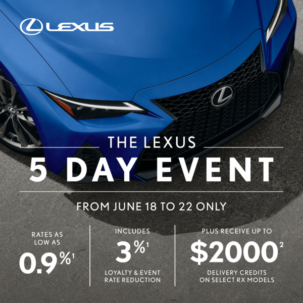 5 Day Lexus Event Erin Park Lexus In Mississauga 5 Day Lexus Event Erin Park Lexus In Mississauga