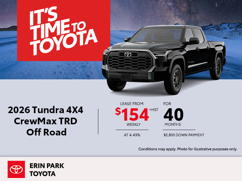 2026 Tundra CrewMax SR