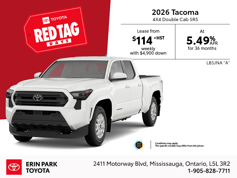 2026 Tacoma 4X4 Double Cab SR5