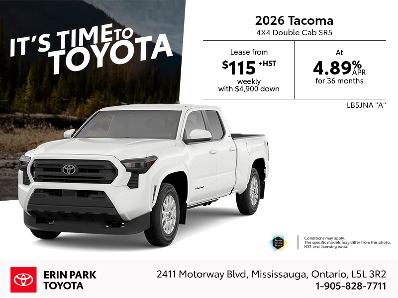2026 Tacoma 4X4 Double Cab SR5
