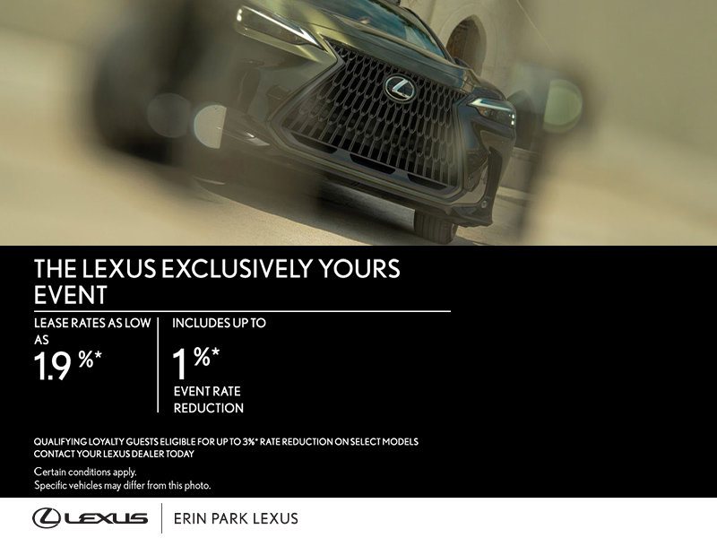 The Lexus Exclusively yours event