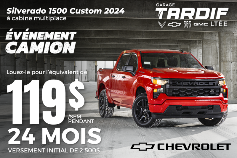 Procurez-vous le Chevrolet Silverado 1500 Custom 2024