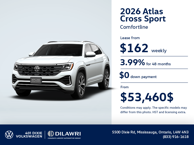 Get the 2026 Volkswagen Atlas Cross Sport