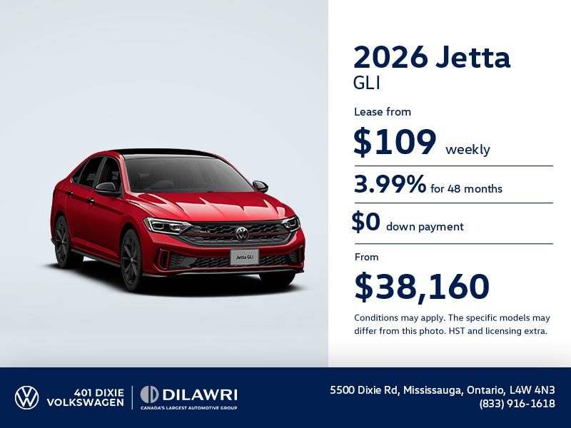 Get the 2026 Volkswagen Jetta GLI