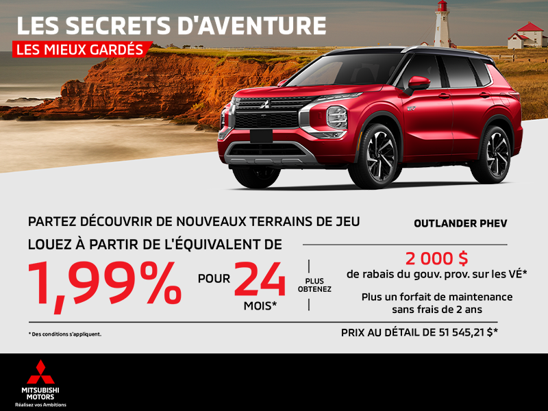 Procurez-vous le Mitsubishi Outlander Phev 2025