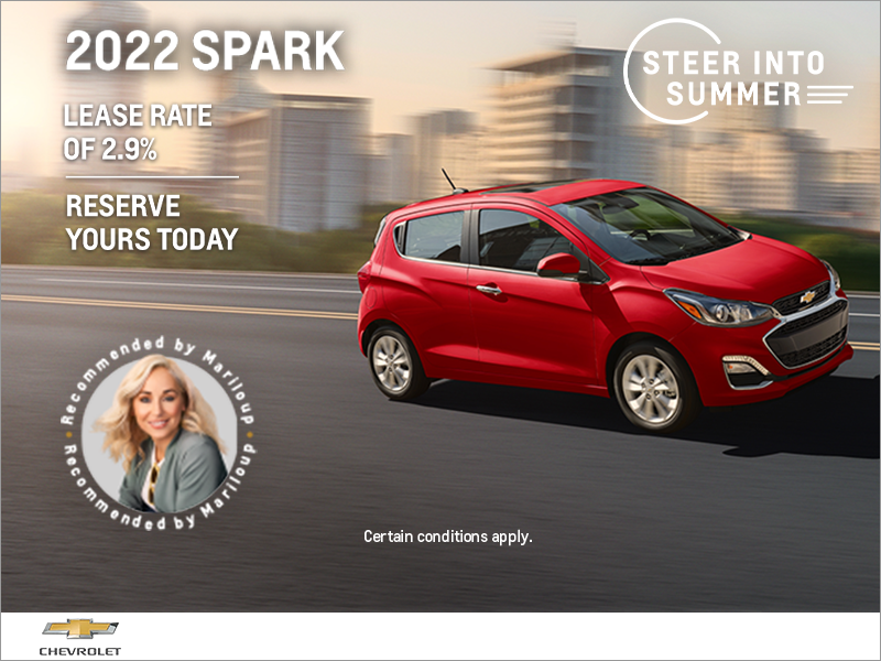 Get the 2022 Chevrolet Spark!