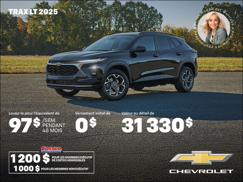Procurez-vous le Chevrolet Trax LT 2025
