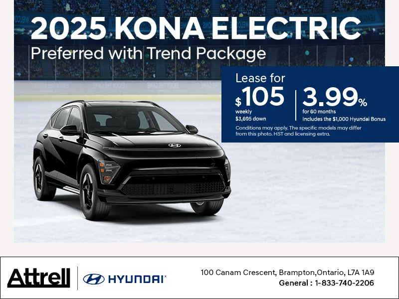 Get the 2025 Hyundai KONA Electric