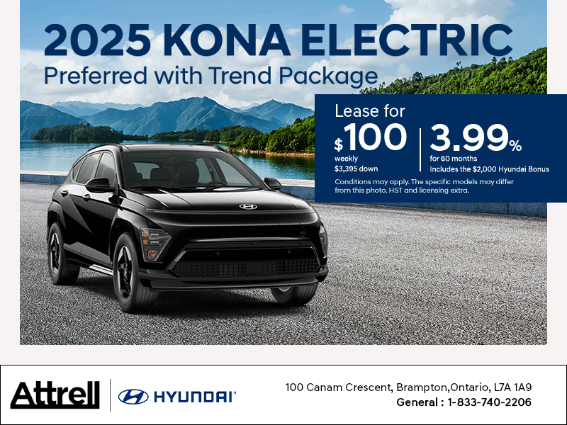 Get the 2025 Hyundai KONA Electric