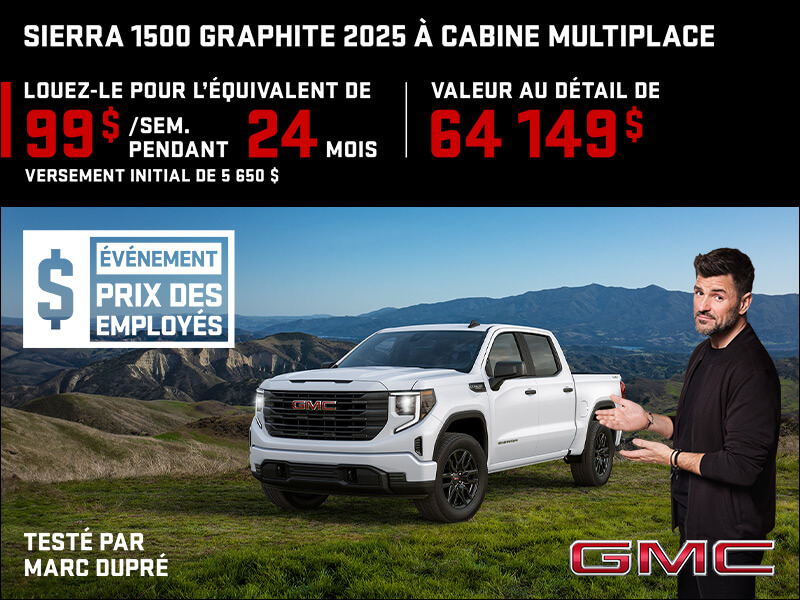 Le GMC Sierra 1500 2025