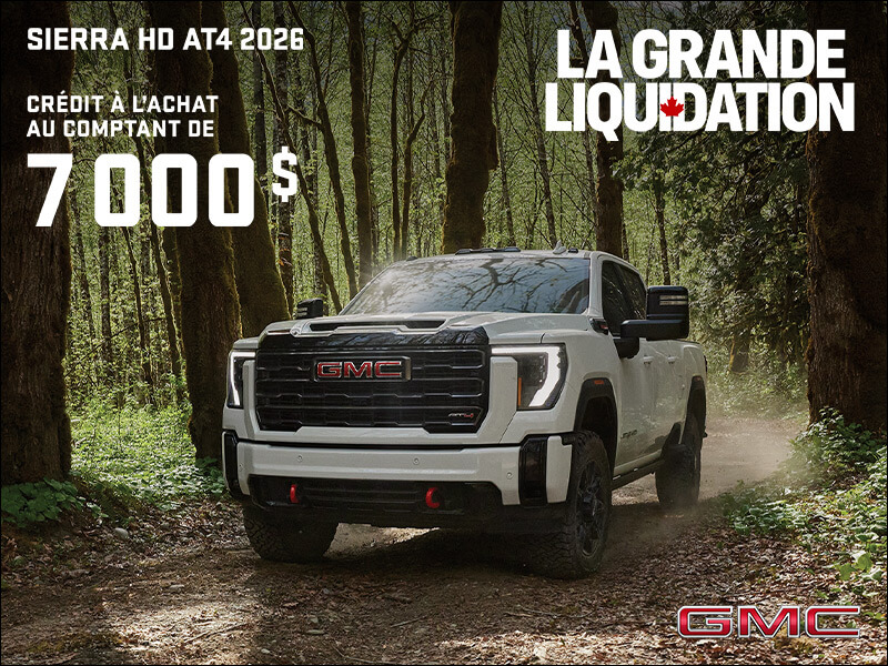 Le GMC Sierra HD AT4 2026