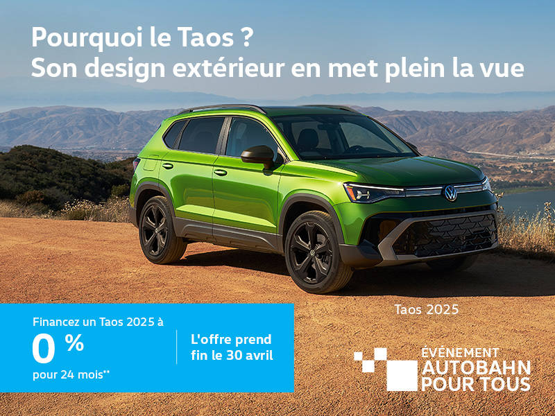 Procurez-vous le Volkswagen Taos 2025