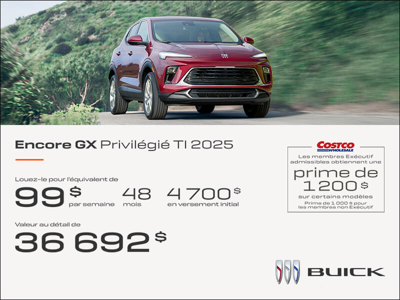 Procurez-vous le Buick Encore GX 2025