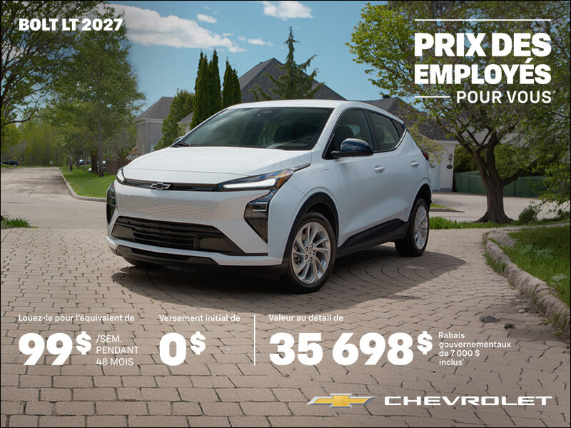 Procurez-vous le Chevrolet Bolt LT 2027