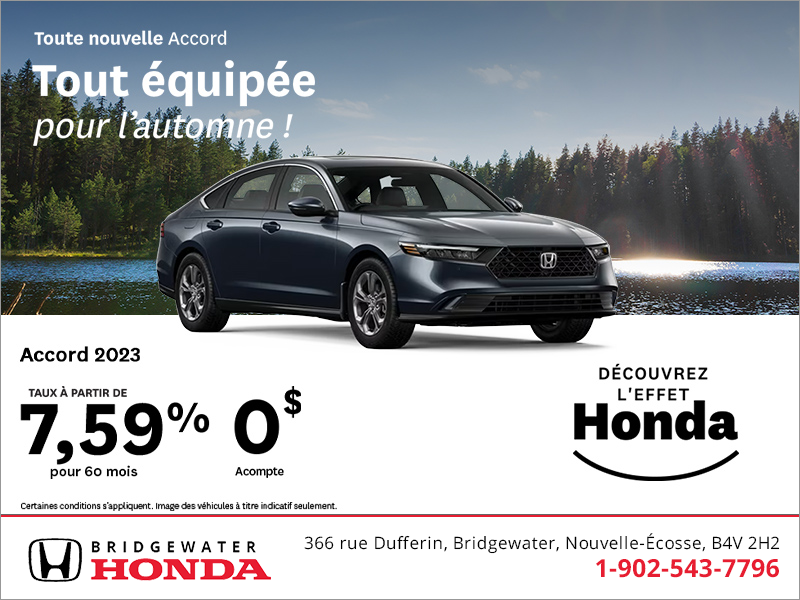 Obtenez la Honda Accord 2023 !