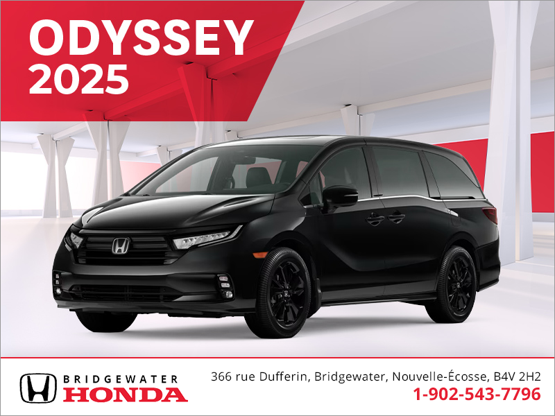 Obtenez le Honda Odyssey 2025 !